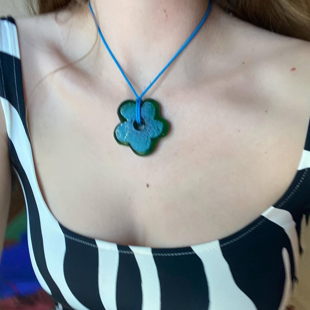 Brooke Callahan XL Flower Pendant Necklace